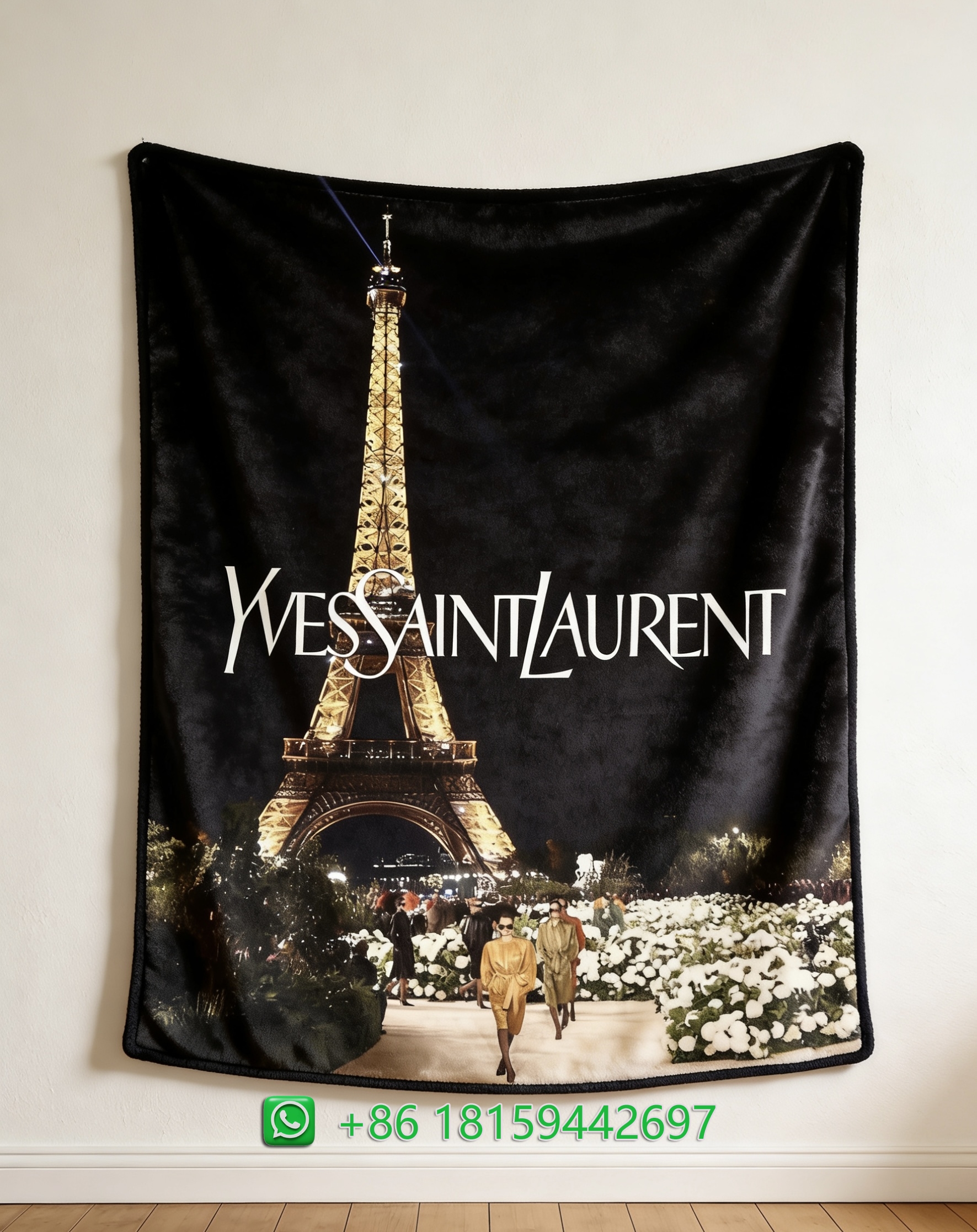 Yves Saint Laurent Throw Blankets